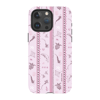 iPhone Tough Phone Case - Candy Stripes Orchid