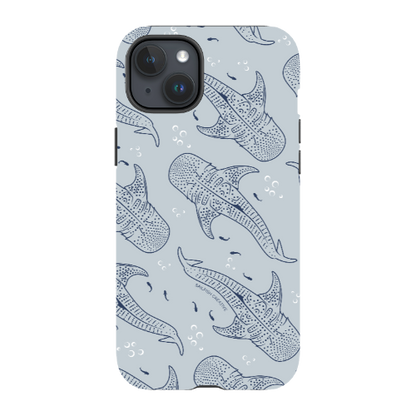 iPhone Tough Phone Case - Whale Sharks Pattern - Sailfish Creative