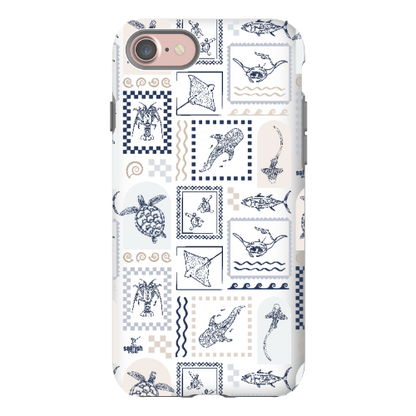 iPhone Tough Phone Case - Arches Print Beige