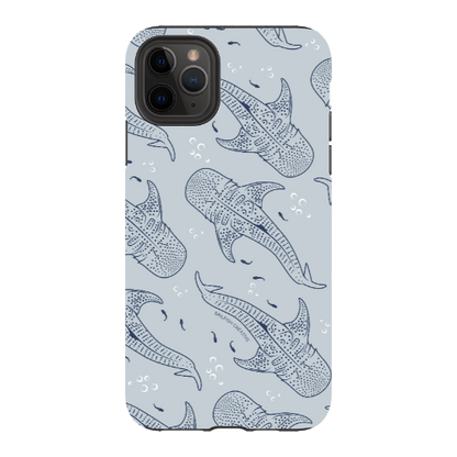 iPhone Tough Phone Case - Whale Sharks Pattern - Sailfish Creative