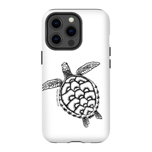 iPhone Tough Phone Case - Turtle Outline - Sailfish Creative