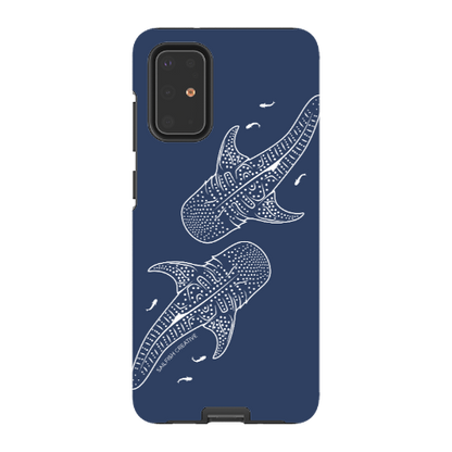 Samsung Tough Case - Whale Sharks Outline Navy - Sailfish Creative