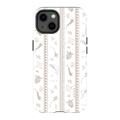 iPhone Tough Phone Case - Candy Stripes Beige
