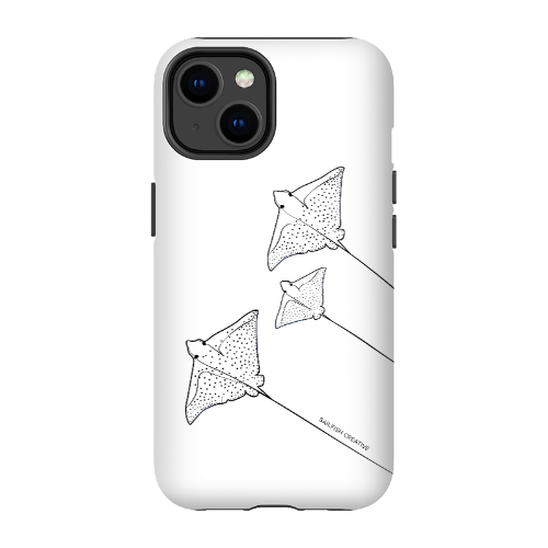 iPhone Tough Phone Case - Eagle Ray Outline - Sailfish Creative