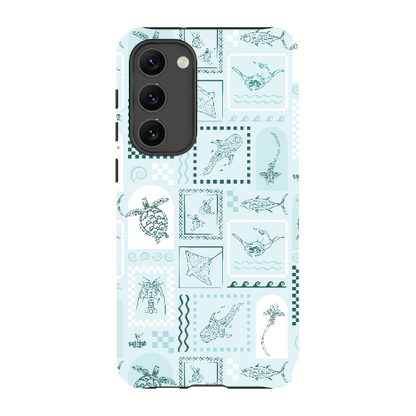 Samsung Tough Case - Arches Print Teal