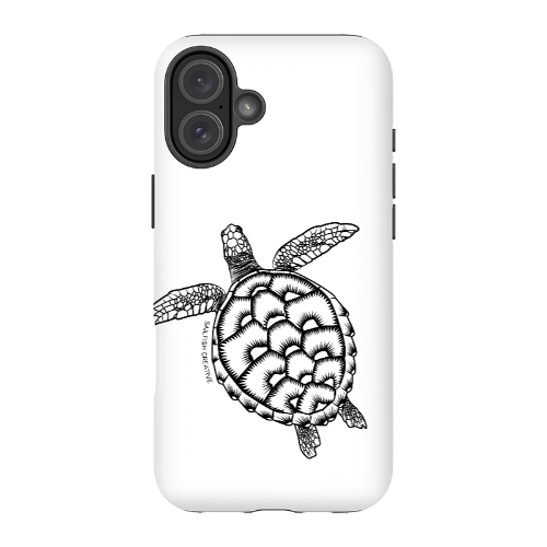 iPhone Tough Phone Case - Turtle Outline - Sailfish Creative