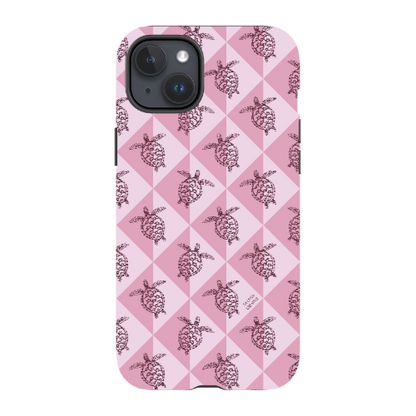 iPhone Tough Phone Case - Turtle Diamonds Orchid