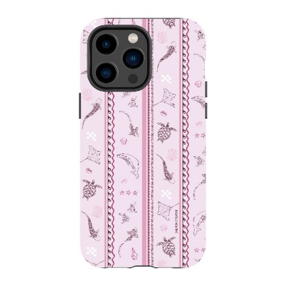 iPhone Tough Phone Case - Candy Stripes Orchid
