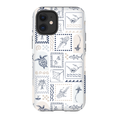 iPhone Tough Phone Case - Arches Print Beige