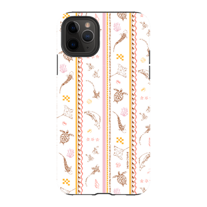 iPhone Tough Phone Case - Candy Stripes on White
