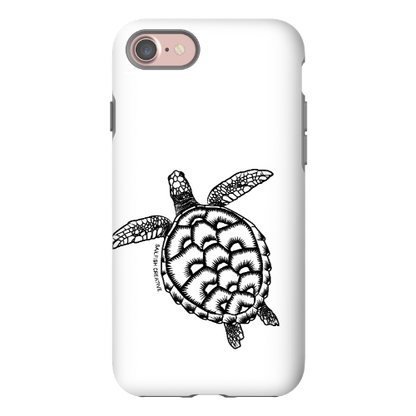 iPhone Tough Phone Case - Turtle Outline - Sailfish Creative