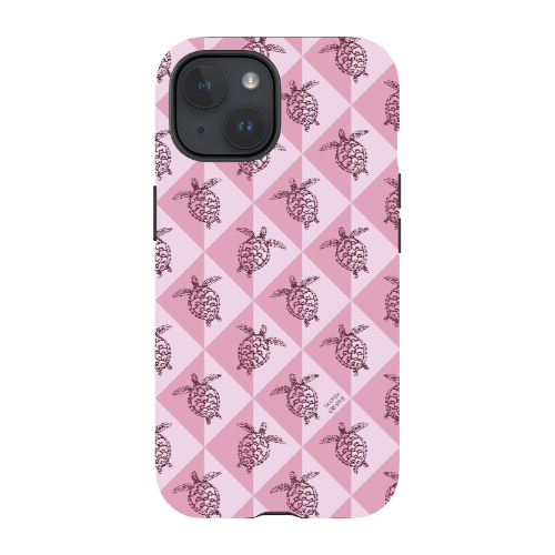 iPhone Tough Phone Case - Turtle Diamonds Orchid