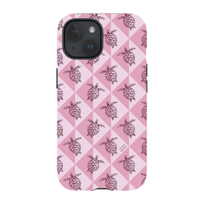 iPhone Tough Phone Case - Turtle Diamonds Orchid