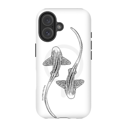 iPhone MagSafe Tough Case - Leopard Shark Outline - Sailfish Creative