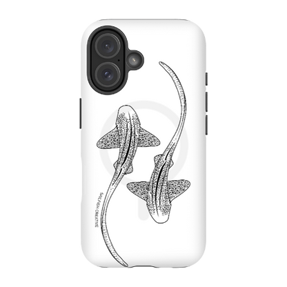 iPhone MagSafe Tough Case - Leopard Shark Outline - Sailfish Creative