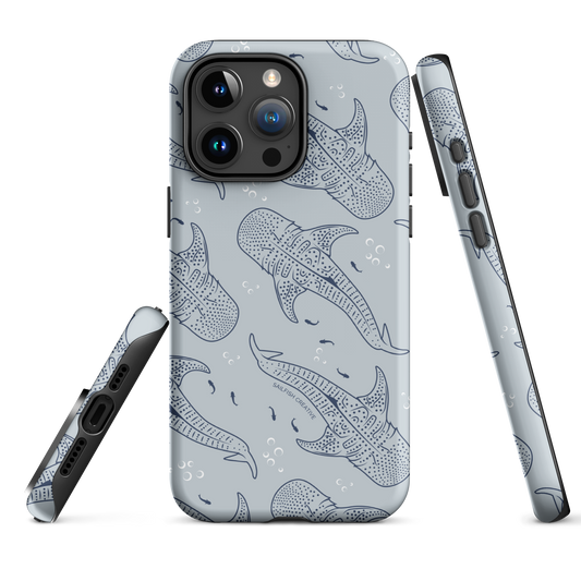 iPhone Tough Phone Case - Whale Sharks Pattern - Sailfish Creative