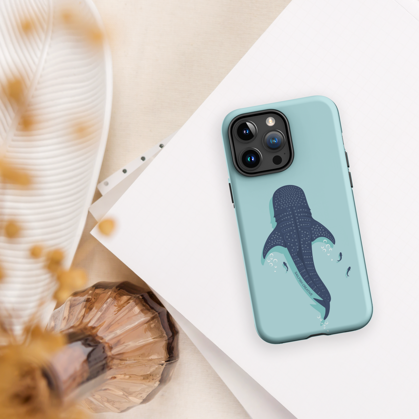 iPhone Tough Phone Case - Whale Shark - Sailfish Creative