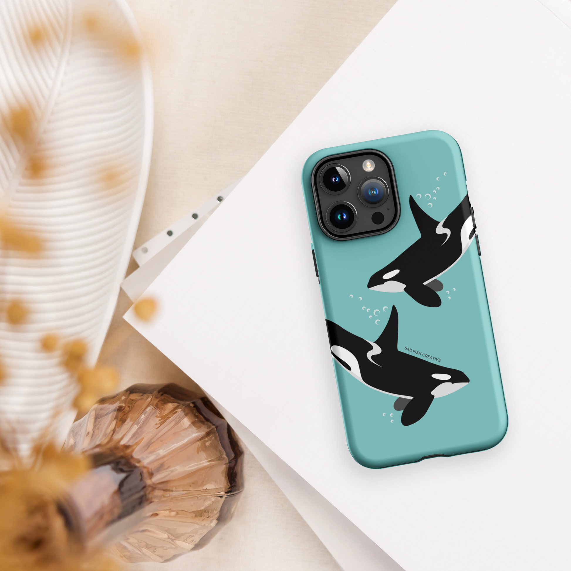 iPhone Tough Phone Case - Orca Killer Whale - Sailfish Creative