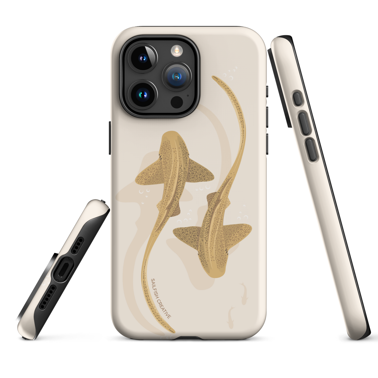 iPhone Tough Phone Case - Leopard Sharks Sand
