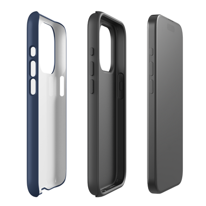 iPhone Tough Phone Case - Leopard Sharks Outline Navy - Sailfish Creative