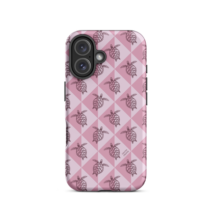 iPhone Tough Phone Case - Turtle Diamonds Orchid