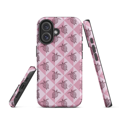 iPhone Tough Phone Case - Turtle Diamonds Orchid