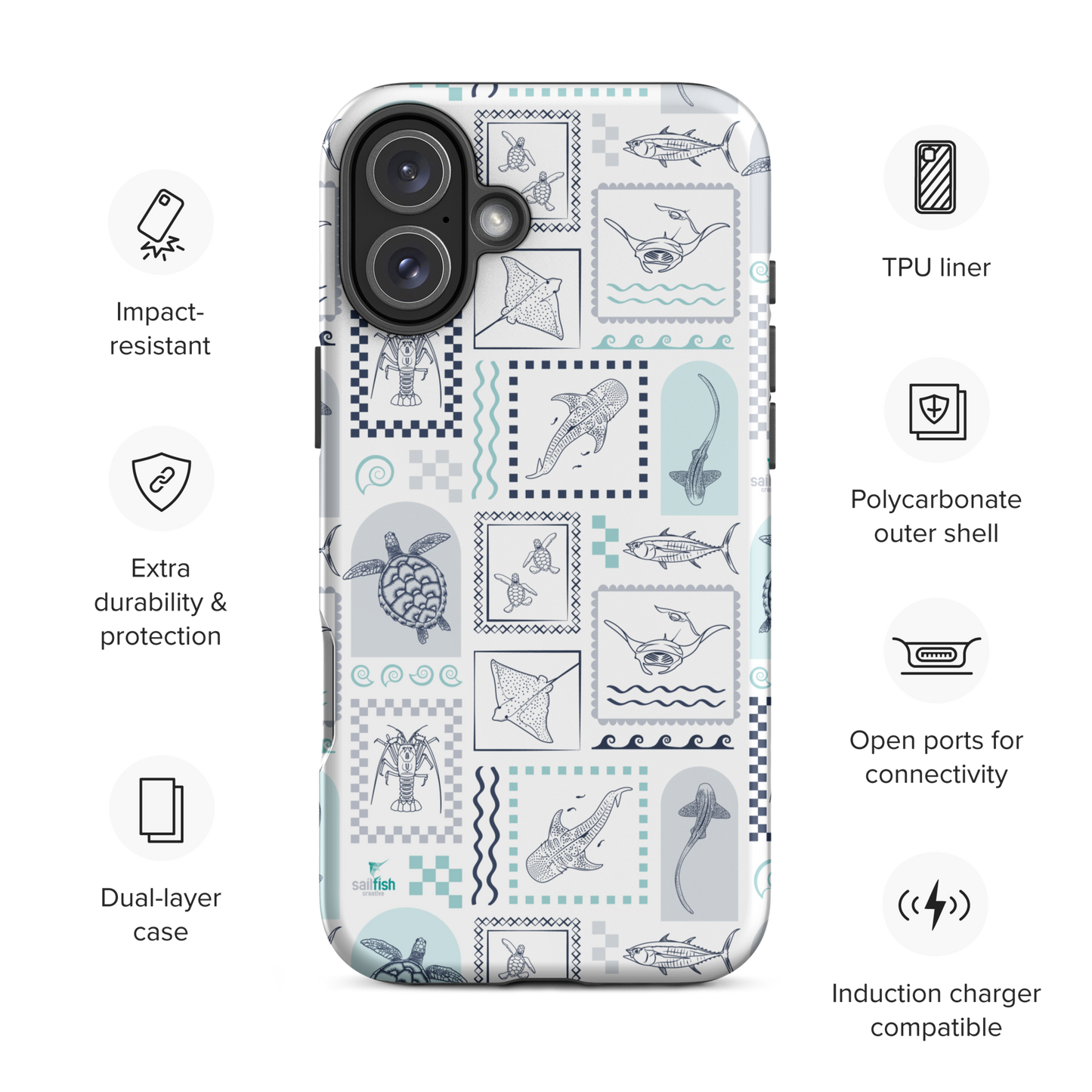 iPhone Tough Phone Case - Arches Print