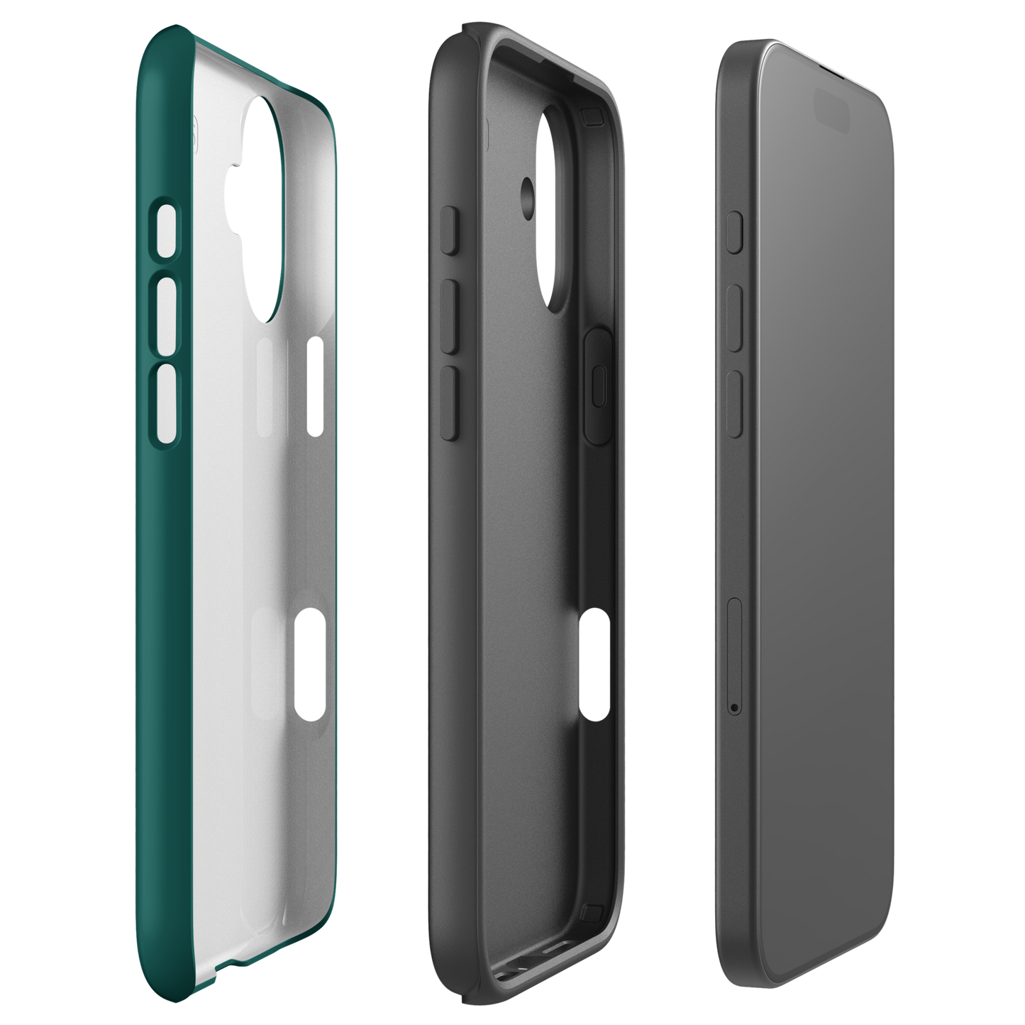 iPhone Tough Case - Turtle Outline Emerald