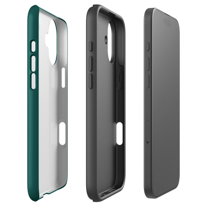 iPhone Tough Case - Turtle Outline Emerald