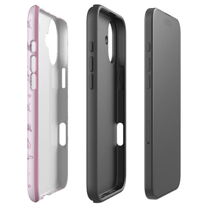 iPhone Tough Phone Case - Candy Stripes Orchid
