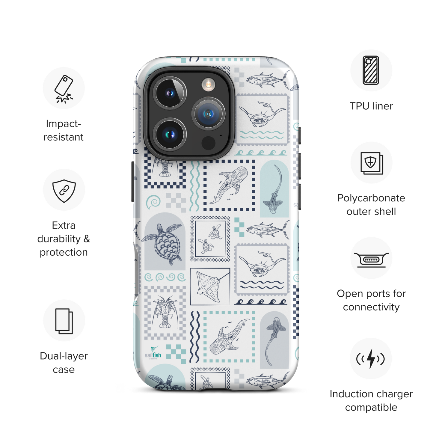 iPhone Tough Phone Case - Arches Print
