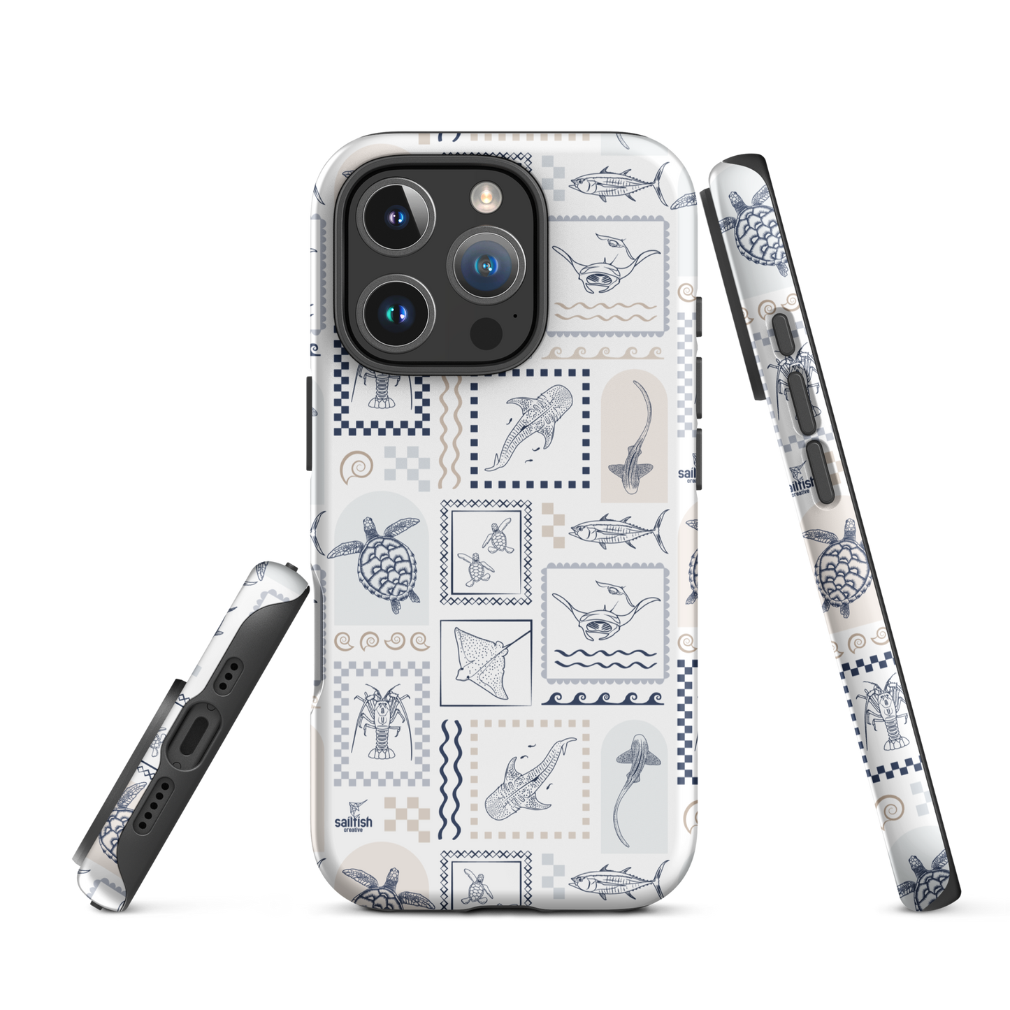 iPhone Tough Phone Case - Arches Print Beige