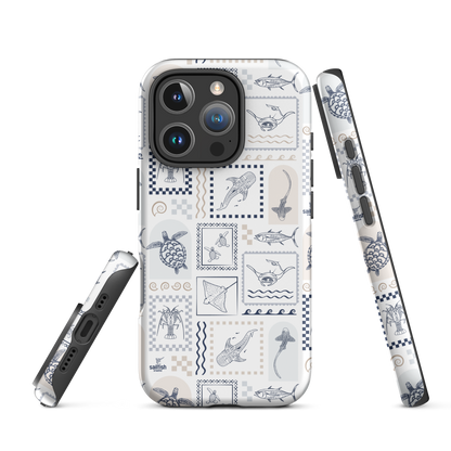 iPhone Tough Phone Case - Arches Print Beige