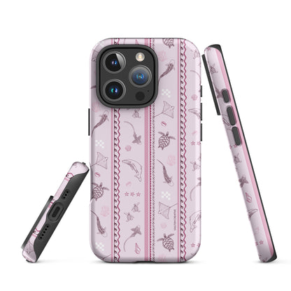 iPhone Tough Phone Case - Candy Stripes Orchid