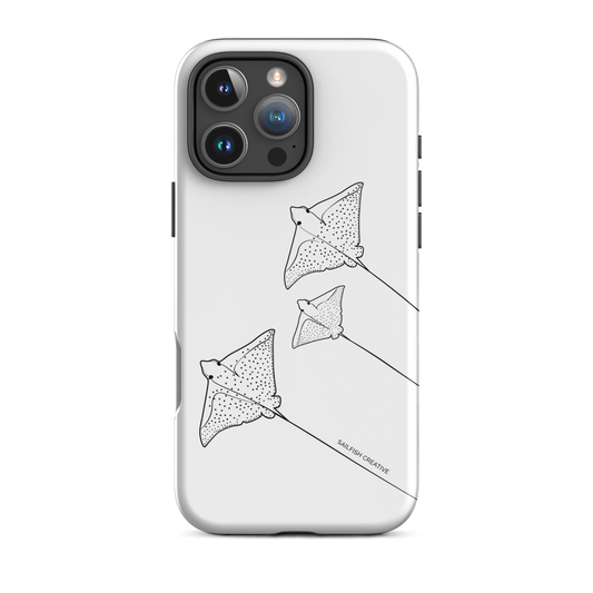 iPhone Tough Phone Case - Eagle Ray Outline - Sailfish Creative