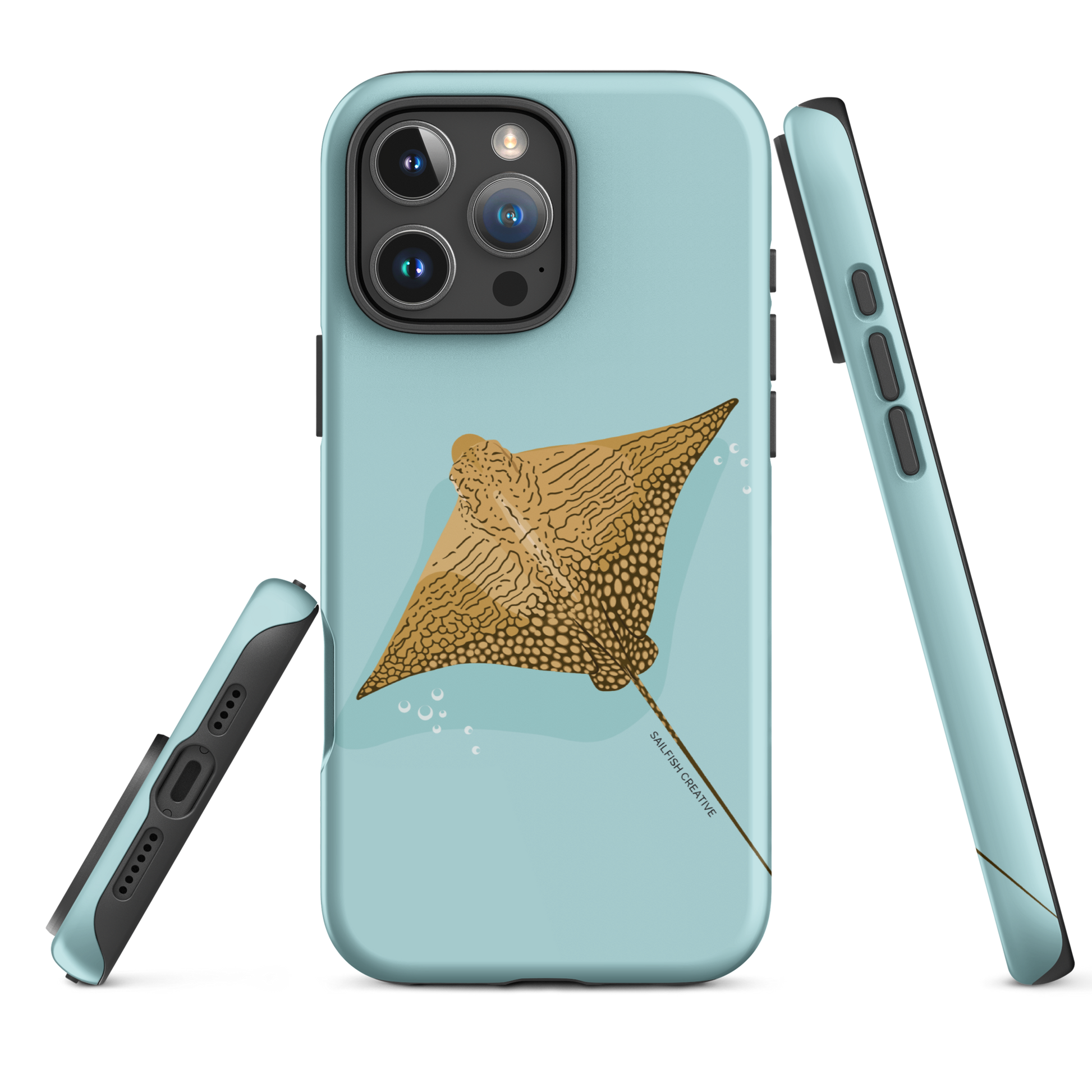 iPhone Tough Phone Case - Ornate Eagle Ray - Sailfish Creative