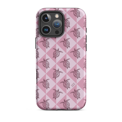 iPhone Tough Phone Case - Turtle Diamonds Orchid