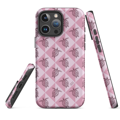 iPhone Tough Phone Case - Turtle Diamonds Orchid