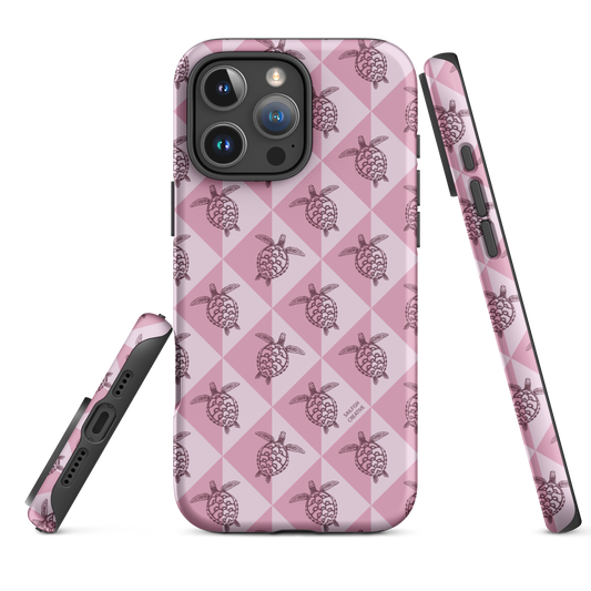 iPhone Tough Phone Case - Turtle Diamonds Orchid