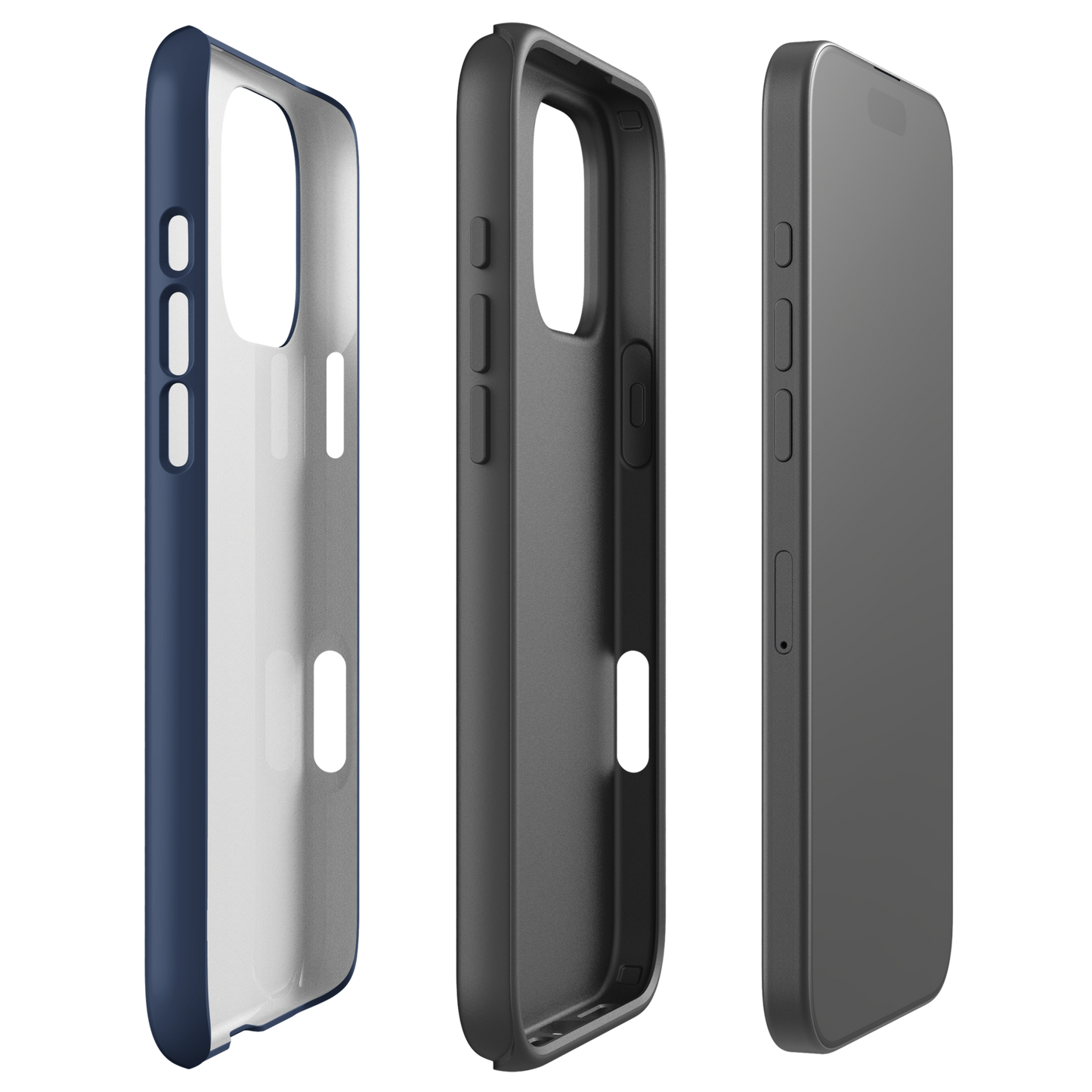 iPhone Tough Phone Case - Turtle Outline Navy - Sailfish Creative