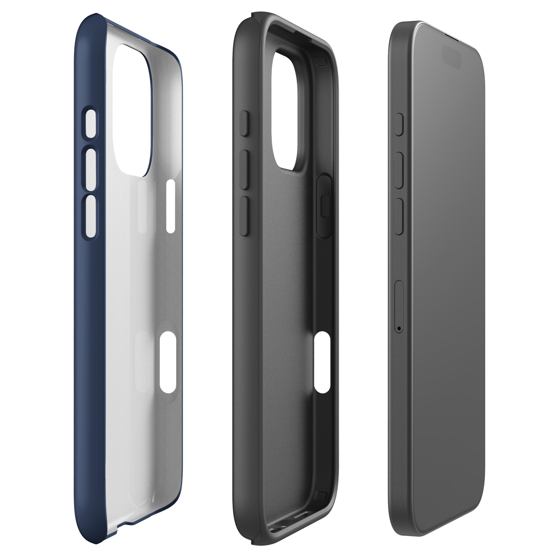 iPhone Tough Phone Case - Turtle Outline Navy - Sailfish Creative