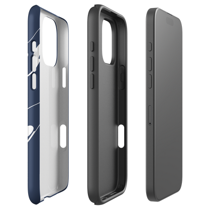 iPhone Tough Phone Case - Orca Outline Navy