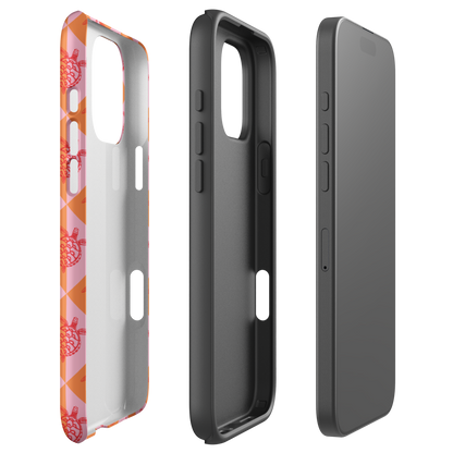 iPhone Tough Phone Case - Turtle Diamonds Candy Sunset
