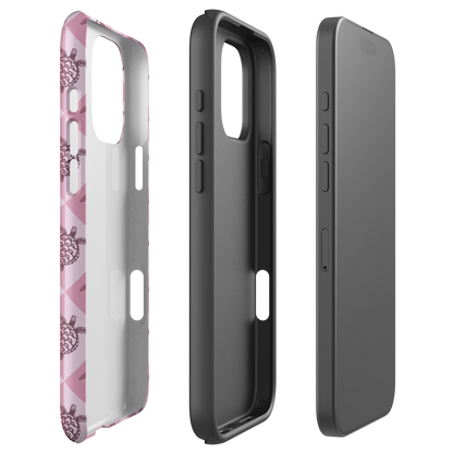 iPhone Tough Phone Case - Turtle Diamonds Orchid