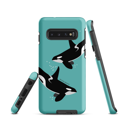 Samsung Phone Case - Orcas Blue