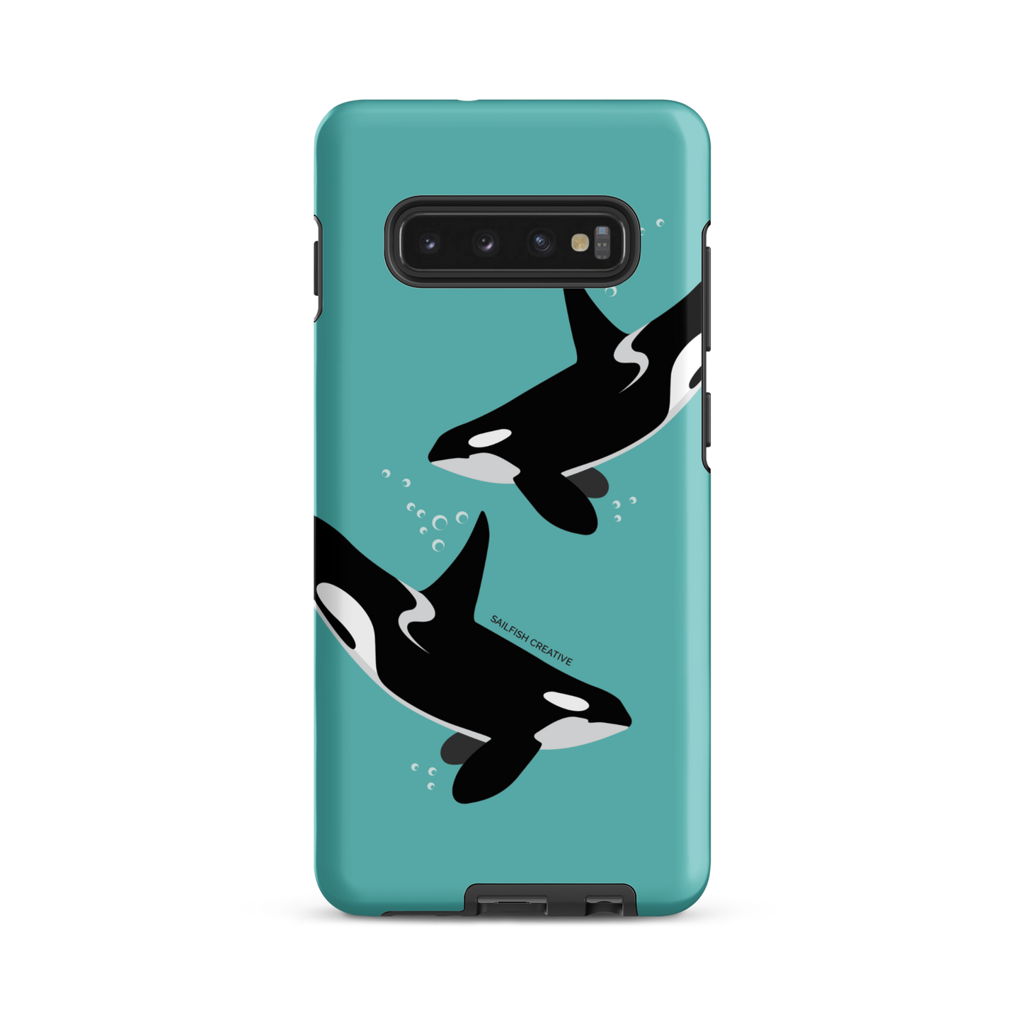 Samsung Phone Case - Orcas Blue