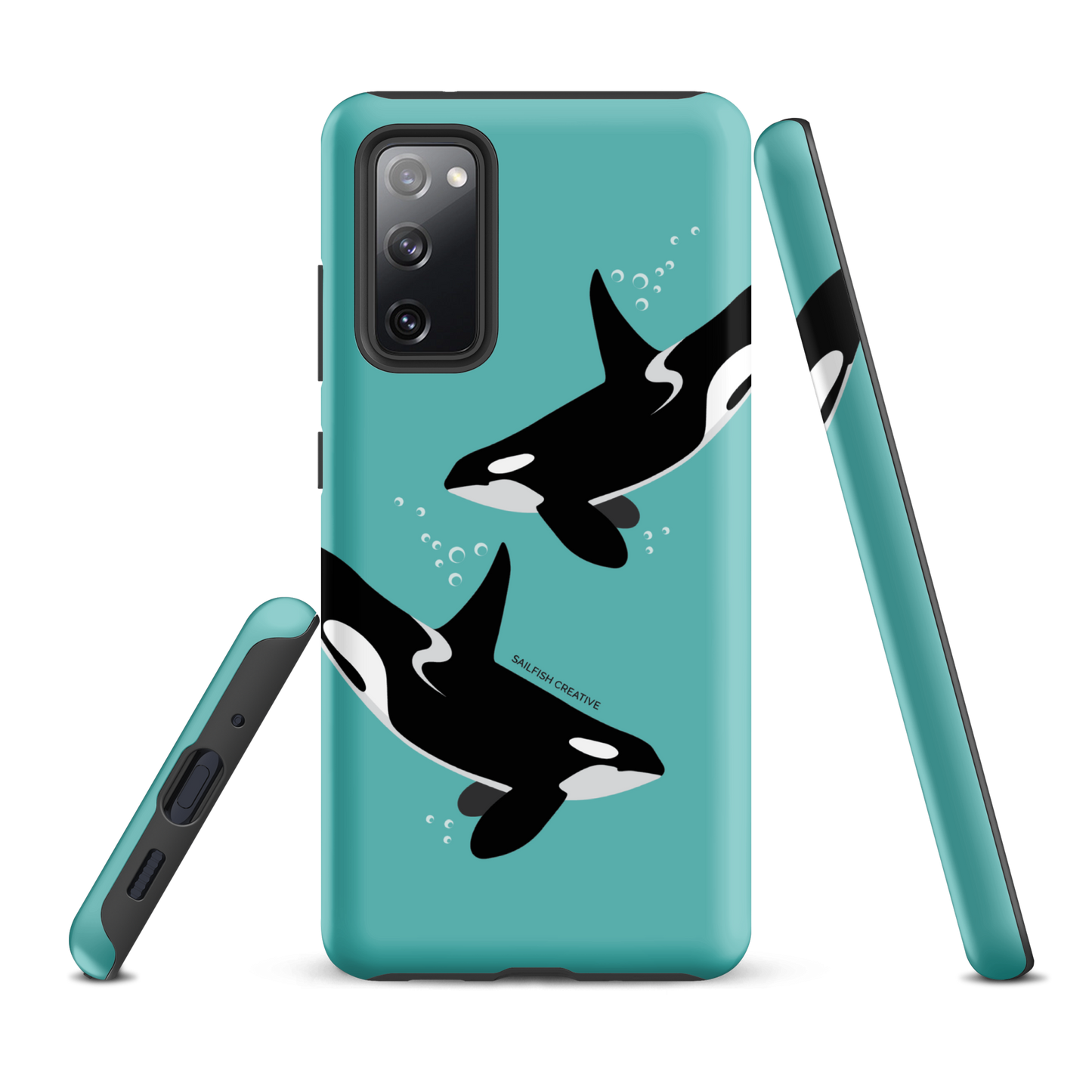 Samsung Phone Case - Orcas Blue