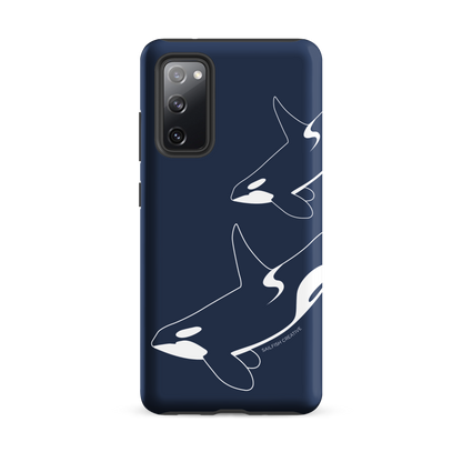 Samsung Phone Case -  Orca Outline Navy