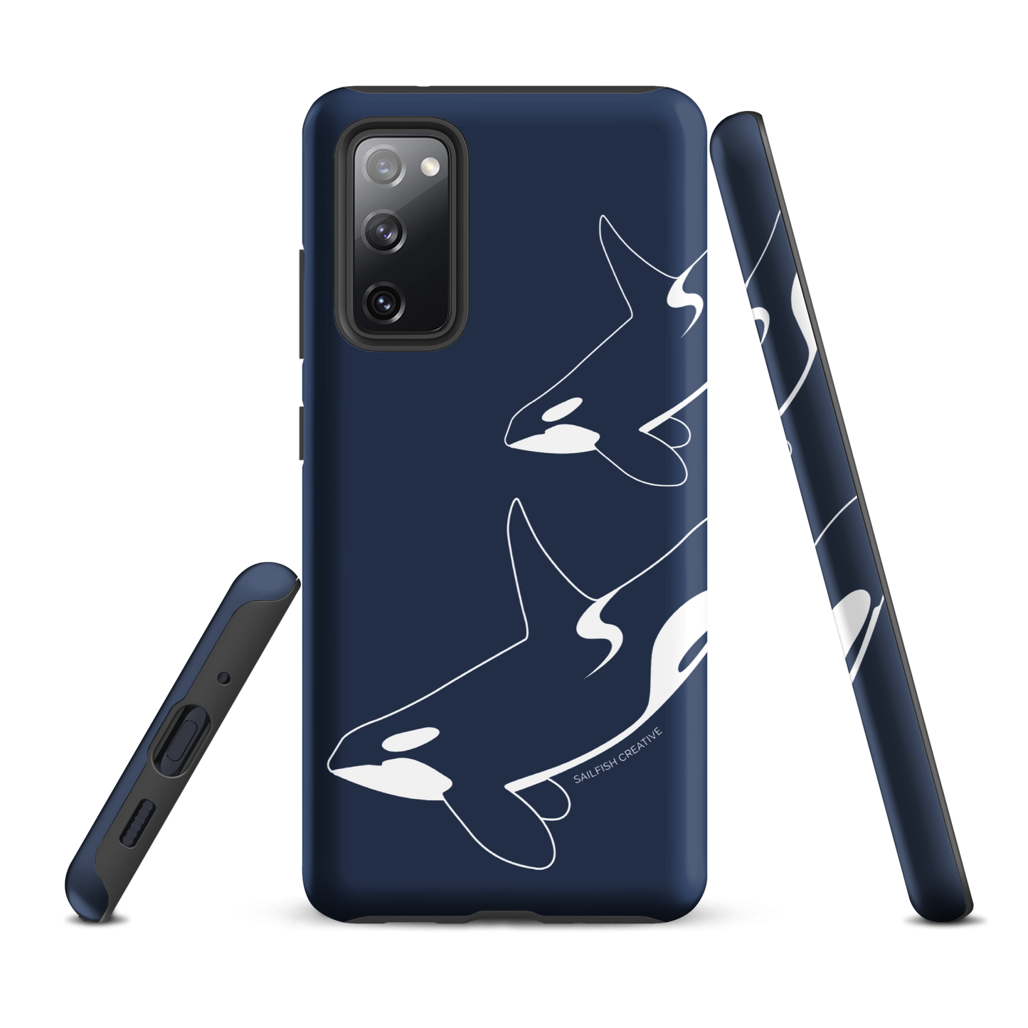 Samsung Phone Case -  Orca Outline Navy
