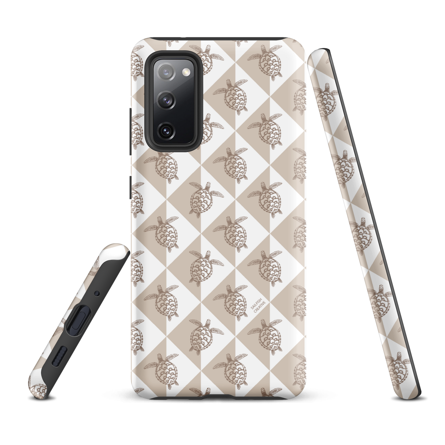 Samsung Phone Case - Turtle Diamonds Neutral